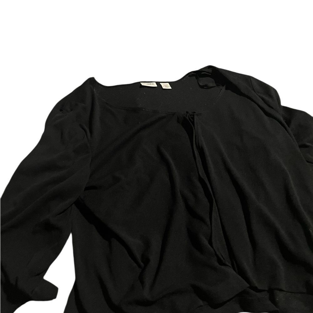Cato woman size 18/20W Elegant Black Women's sheer cardigan like new
